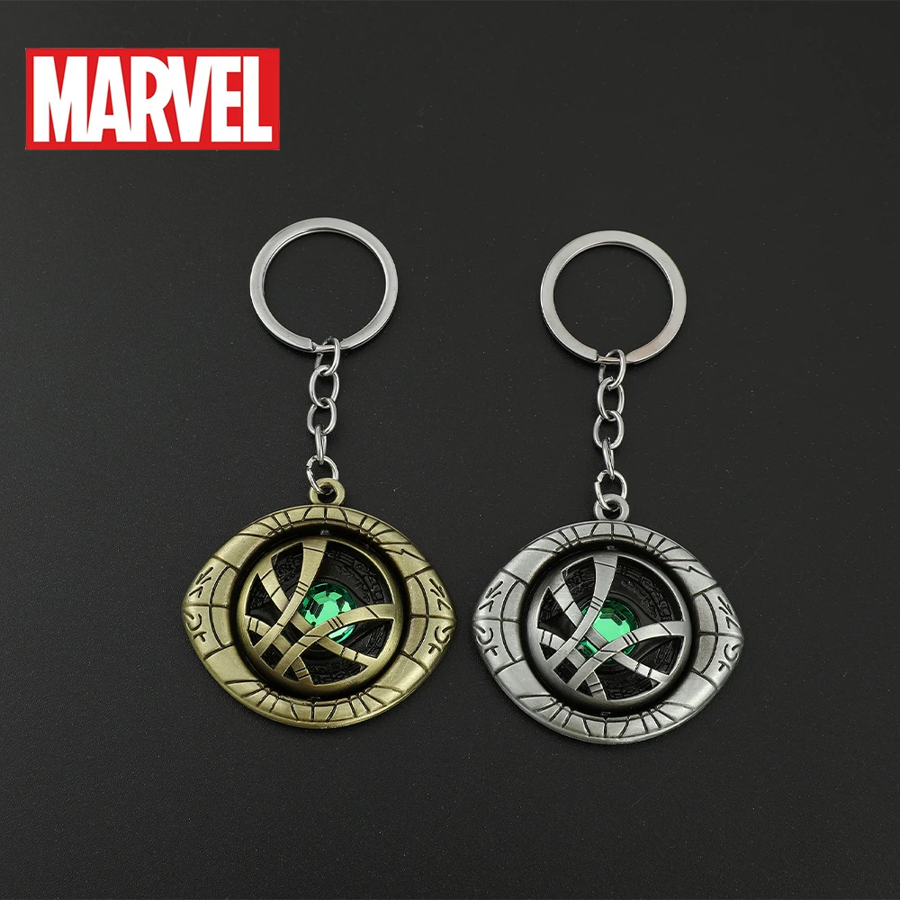Marvel Doctor Strange Portachiavi Color Argento Eye Of Agamotto Portachiavi Con Ciondolo Per Fan Portafoglio Zaino Chiavi Per Auto Accessorio Regalo G