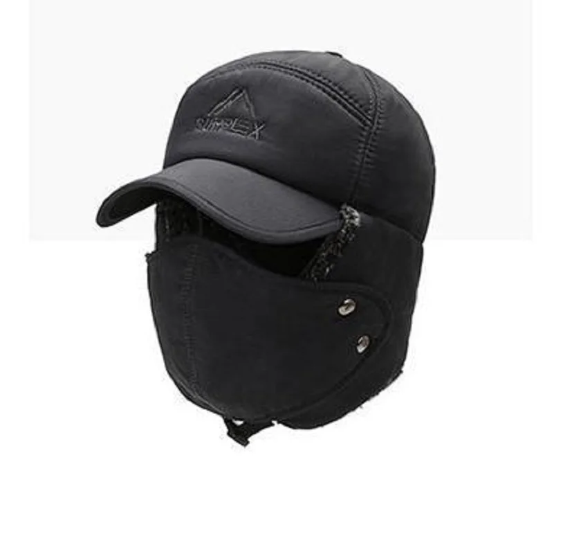Thicken Winter Warm Hat for Men Faux Fur Bomber Hat Ear Flap Cap Women Soft Thermal Bonnets for Outdoor Fishing Skiing winter hat,earflap hat,faux fur hat