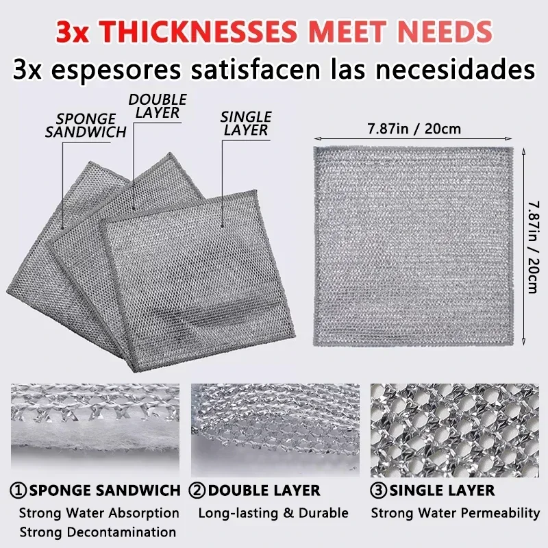 Chiffon De Cuisine Norwex – Microfibre BacLock, Sarcelle/gris, Réutilisable