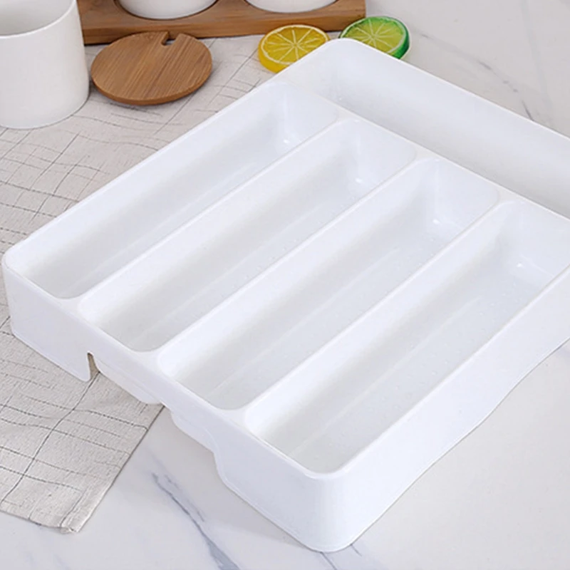 Silverware organizer flatware organizer cutlery organizer storage box Drawer tray spoon forks cutlery separation finishing rack storage box portable cutlery container