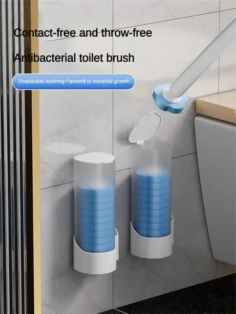 Disposable Toilet Cleaning Brush Wall mounted And Throwable - Temu