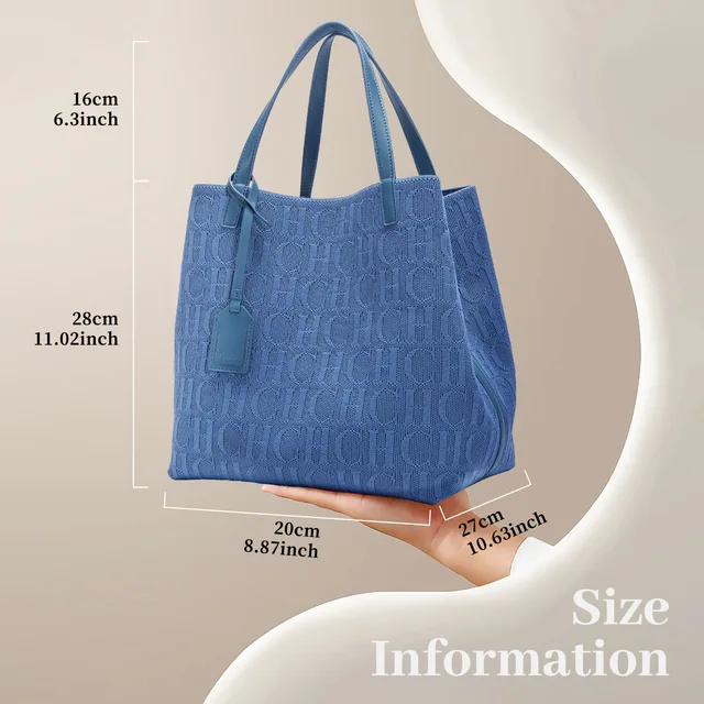 Exquisite Hand-Woven Large Capacity High Quality Hundreds of Solid Color Fashion Classic Style Women's Handbag 4