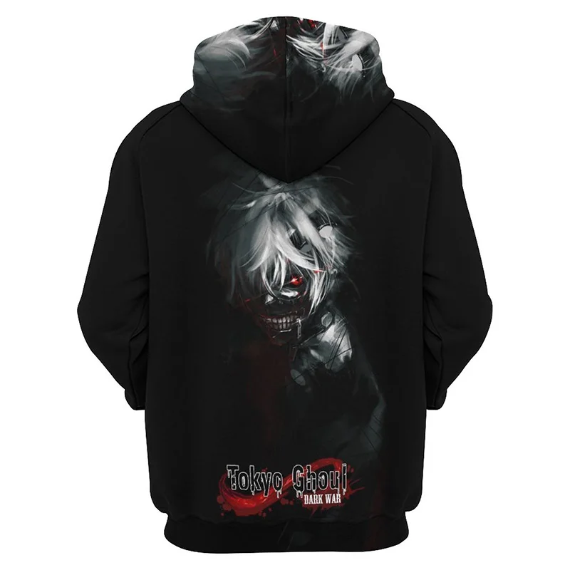 

Anime Tokyo Ghoul Hoodie for Men Tops 3D Japanese Manga Kaneki Ken Printed Hoodies Womens Clothing Harajuku Fashion y2k Pullover