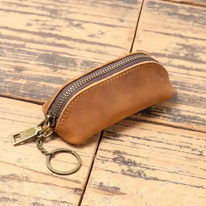 Vintage Genuine Leather Coin Purse and Card Holder Wallet
