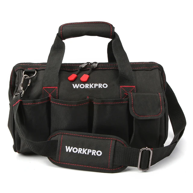 Borsa Attrezzi Arrotolabile WORKPRO - 6 Tasche Staccabili, Organizer Per Meccanici E Fai Da Te