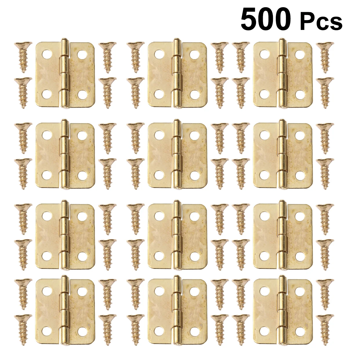 다리미 빈티지 경첩, 녹색 청동 경첩, DIY 액세서리, 400pcs 나사 포함, 100pcs