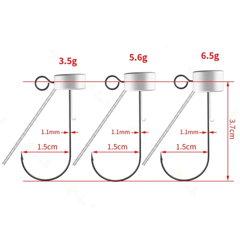 5pcs/lot Mushroom Jig Head Fishing Hook Weedless Fishing Ned Rig Bass  Fishing Tackle 3.5g 5.5g 6.5g - AliExpress