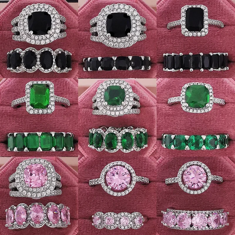 Silver rings Silver ring Wedding rings Engagement Wedding Ring Set for Women Couples
