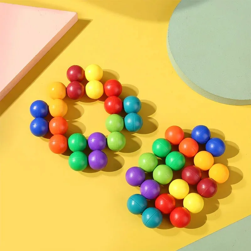Puzzle Decompression Universal Bead Color 3D Decompression Ball 3D   Cube Ball Novel And Unique Decompression Release Toy 3