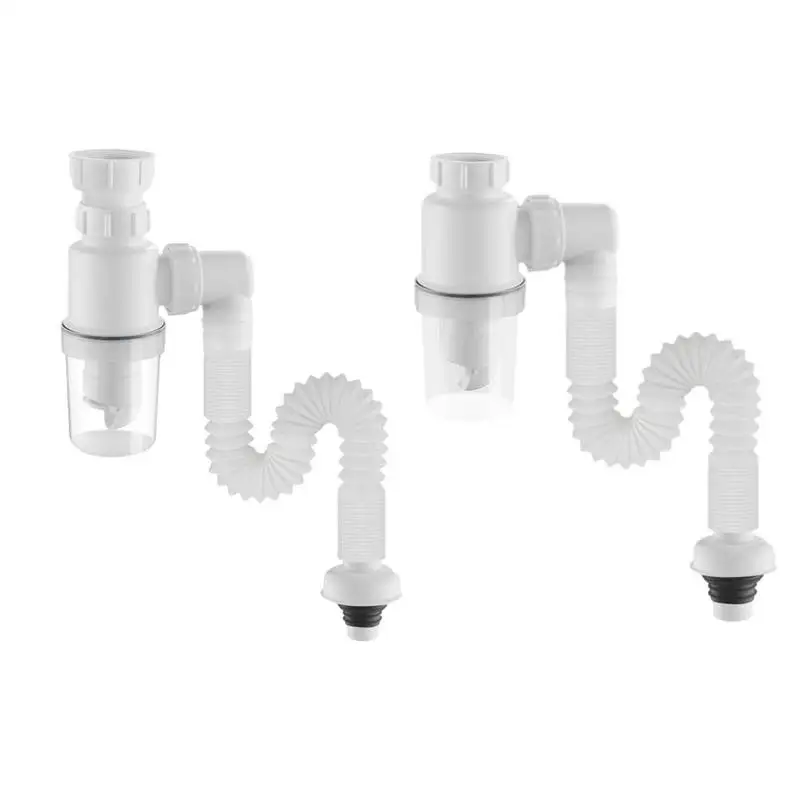 Sink Drain Pipe Sewer Drain Hose Telescopic Flexible Washing Basin Sink Drain Tube Kitchen Sink Bathroom  Accessories
