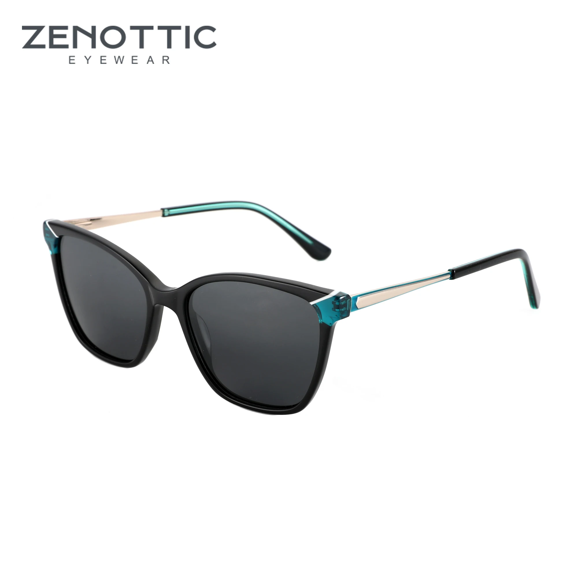 

ZENOTTIC 2024 Fashion Acetate Polarized Sunglasses for Women Vintage Shades UV Protection Ladies Sun Glasses YD1156