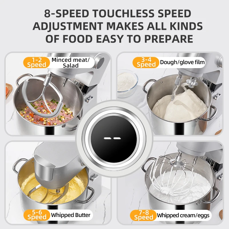 Stand Mixer Home Appliance Electric Blender Machine with Planetary Beater Processor Support for Dough Efficient Kitchen Tool
