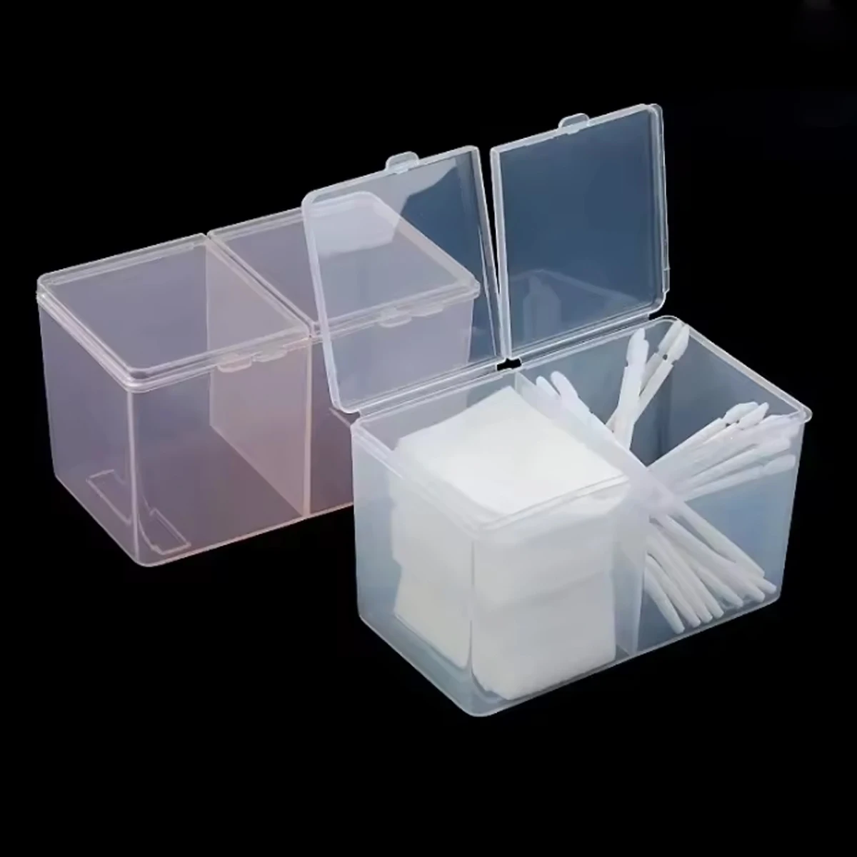 1pc-Storage Box Double Transparent Dust-Proof Cover Outdoor