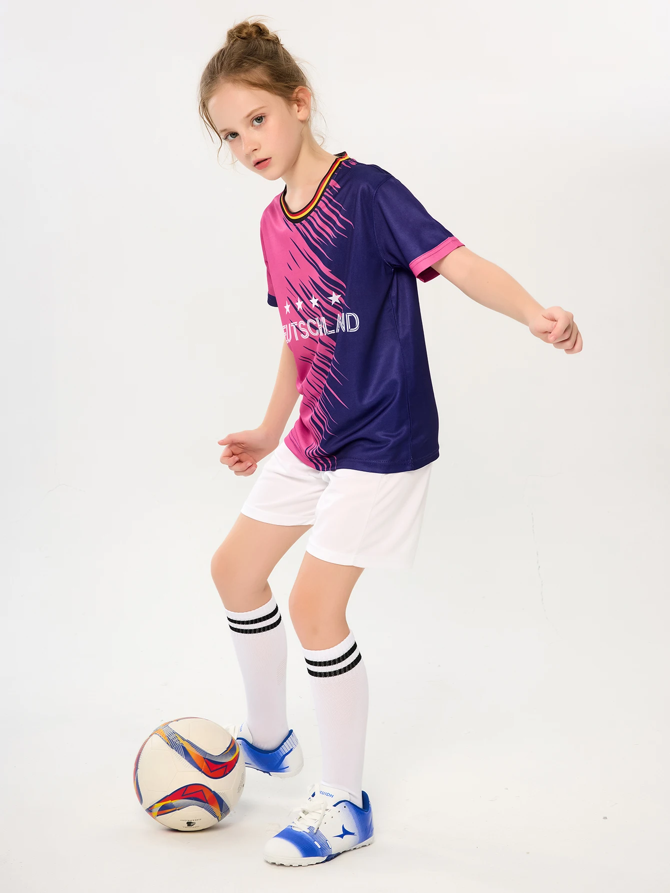 Kids Soccer Jersey Away for Boys & Girls 24/25 Children Soccer Uniforms Suruida Germany