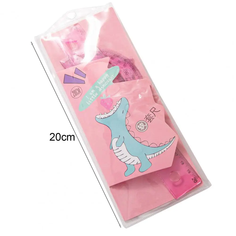 1 Set Student Ruler Set Math Geometry Tool Set Flexible Precision Scale Plastic Centimeters Geometry Ruler Set Offic