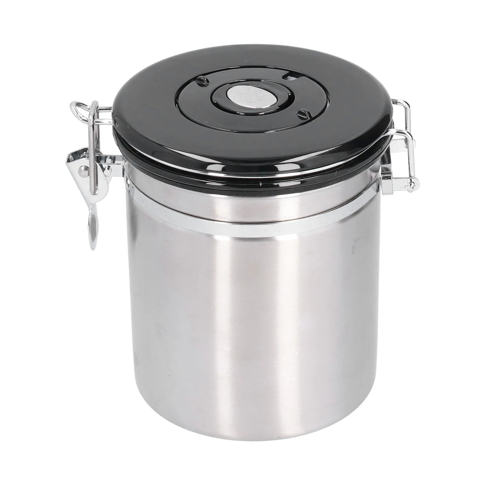 

​1.5L Coffee Pot Stainless Steel Coffee Bean Container Vented Coffee Storage Pot Kitchen Supplies