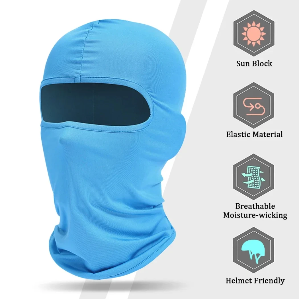 Balaclava Full Face Mask Hiking Cycling Camping Hunting Airsoft Cap Bike Head Cover Summer Men Women Ski Mask Hiking Scarves 2