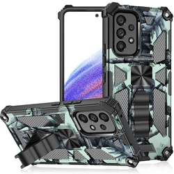Rugged Camouflage Kickstand Phone Case with Military-Grade Protection for S24 Ultra (Mint green)