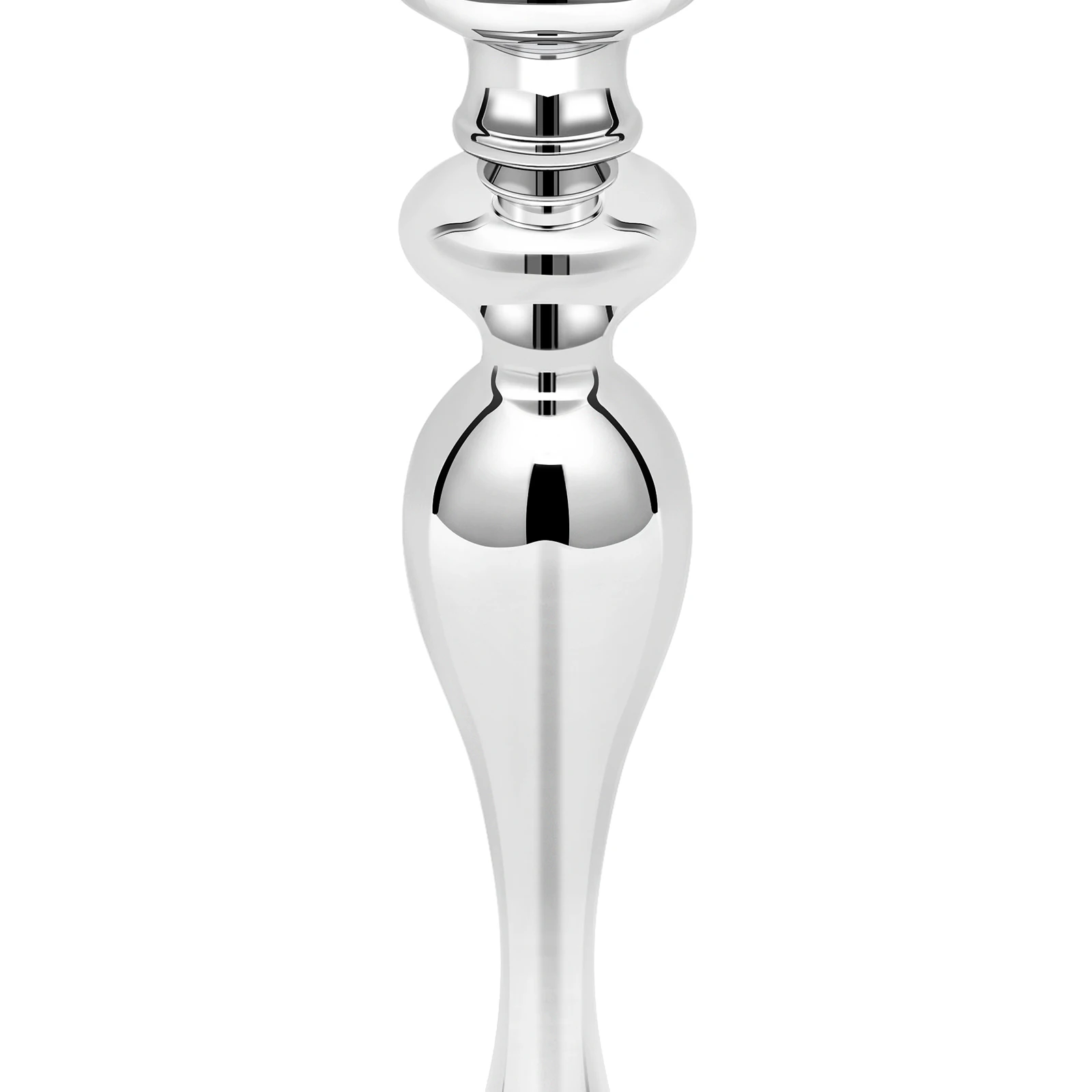 74 cm silberne hohe Blumenvase, moderne galvanisierte Eisen-Bodenvase für Heimdekoration, Hochzeits-Mittelstück mit breiter Basis – Detail 15