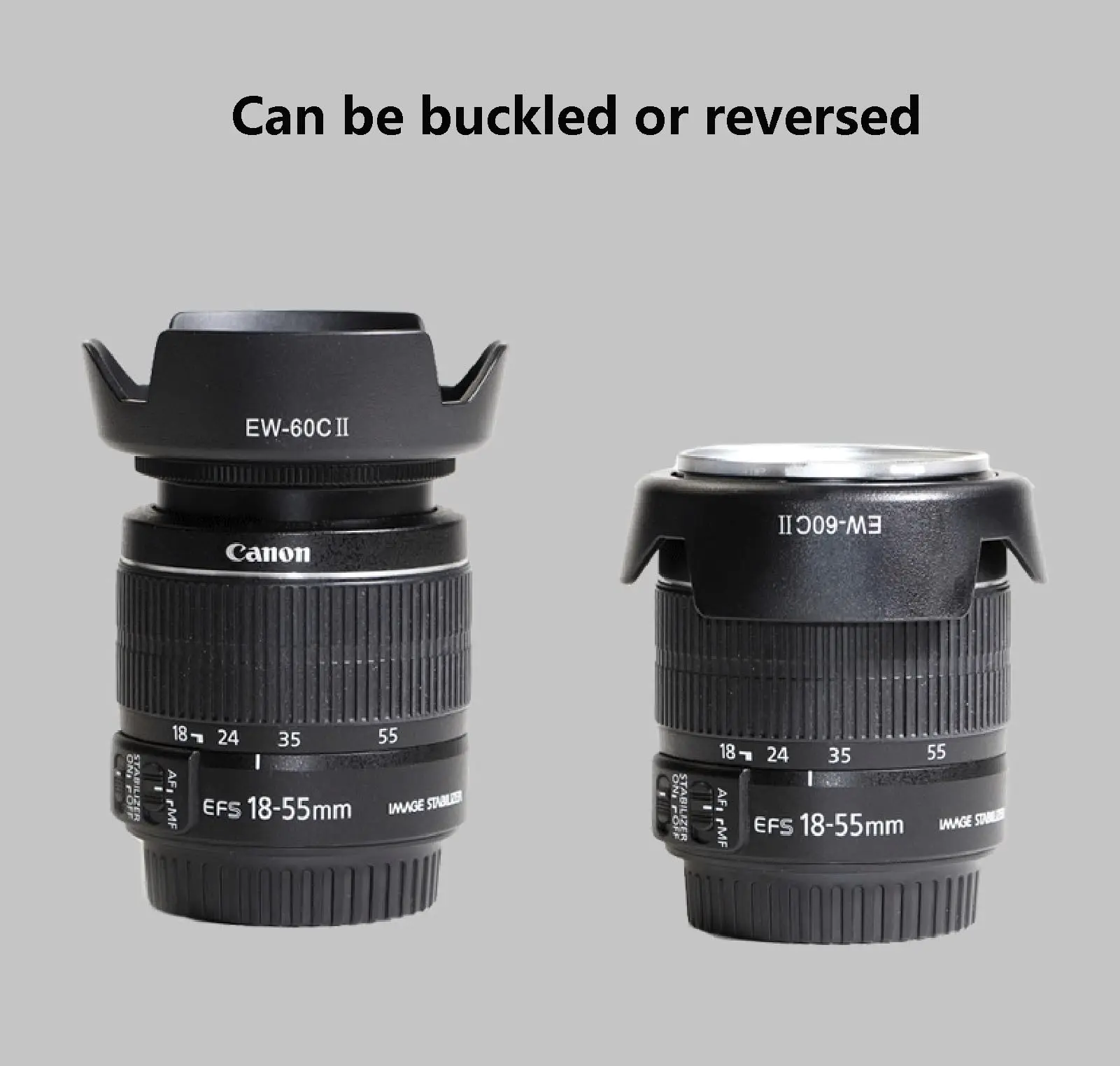 EW-60C II 58mm ew-60cii EW 60C ii Lens Hood Reversible Camera