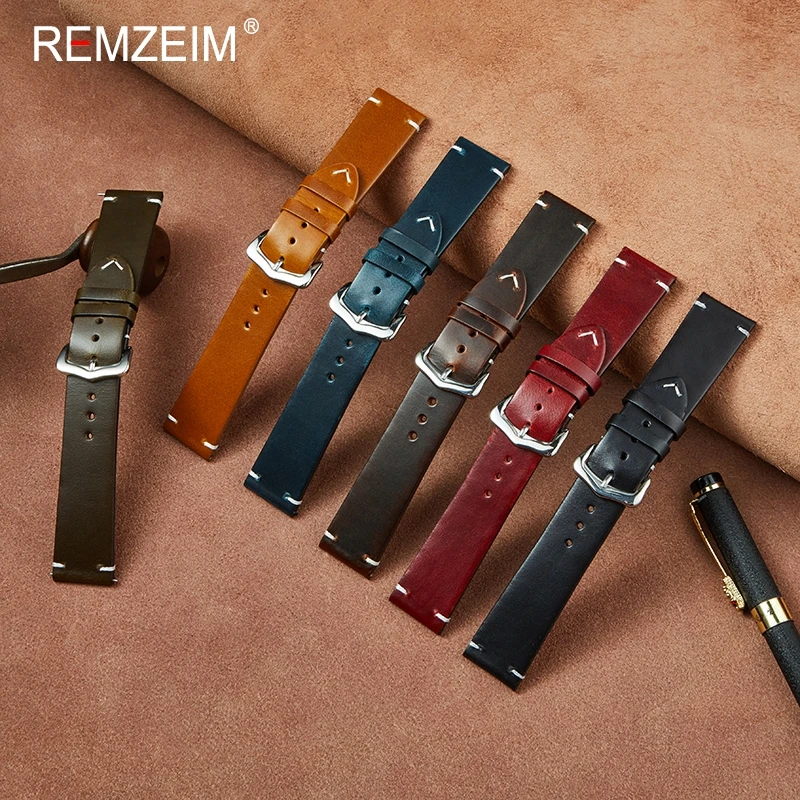 Wholesale Sales Leather 18 mm Watch Wristband 325OR_K0027848 main image 1