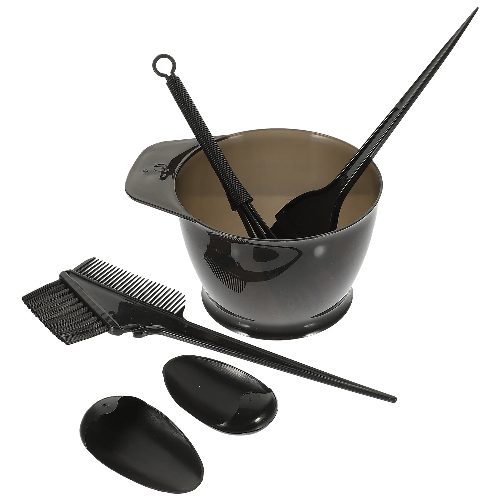 

5Pcs Hair Dye Coloring Tool, Double- sided Coloring Brush Hair Tinting Bowl Earmuffs for Home Salon DIY Dyeing