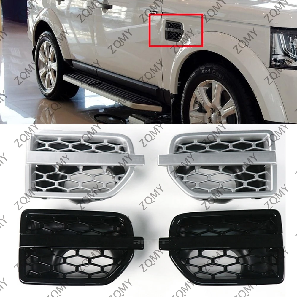 

W/LOGO For Land Rover Discovery 4 LR4 Car Front Side Grille Air Intake Fender Vents in Santorini 2010 2011 2012 2013 2014-2016