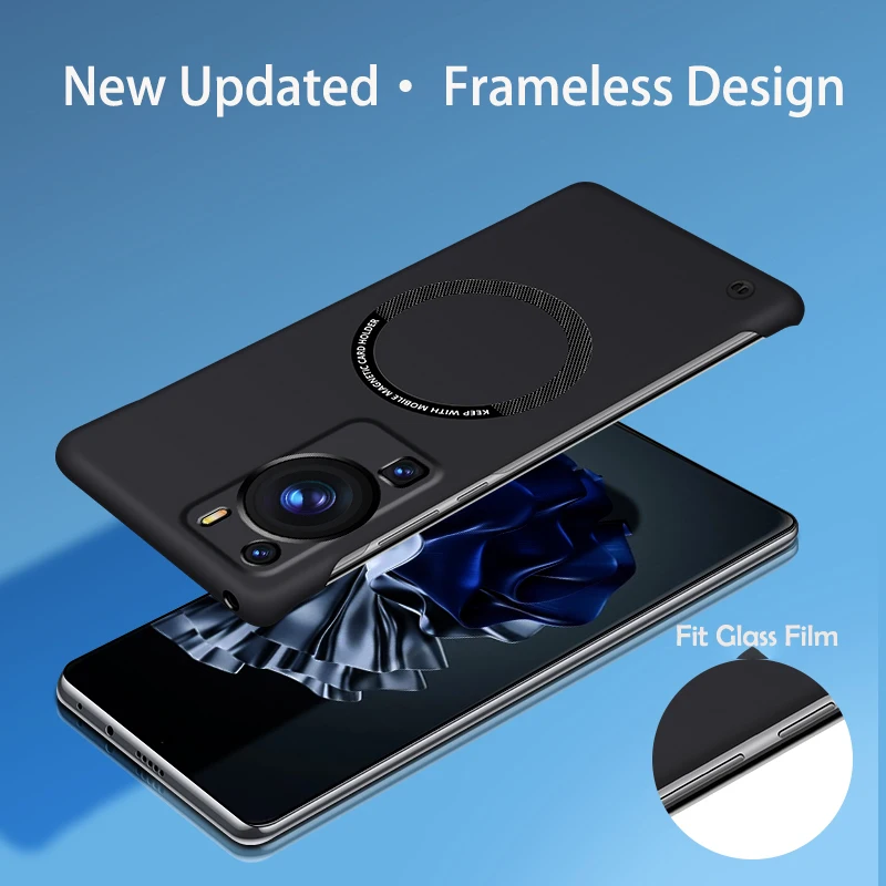 Ultra Thin Matte Frameless Magnetic Phone Case Cover