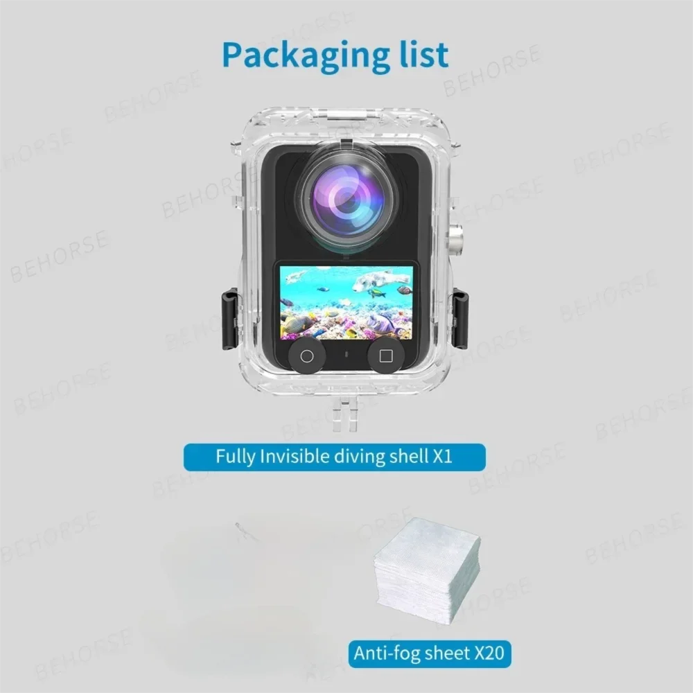 Su geçirmez kılıf DJI Osmo 360 Dalış Konut Kabuk Anti Sis Koruyucu Kılıf DJI Osmo 360 Spor Kamera Aksesuarları