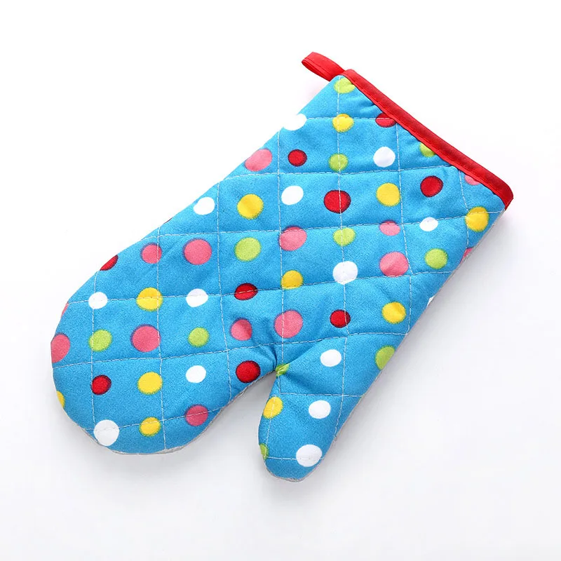 Thickened Non-Slip Insulated Baking & Heat-Resistant Cute Kitchen Oven Mitt Gloves