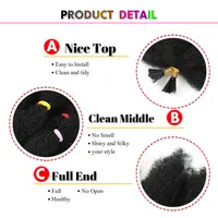 Afro crépus cheveux 12 pouces synthétique pré étiré Afro crépus torsion cheveux Afro tressage cheveux crépus torsion Crochet tresses 5