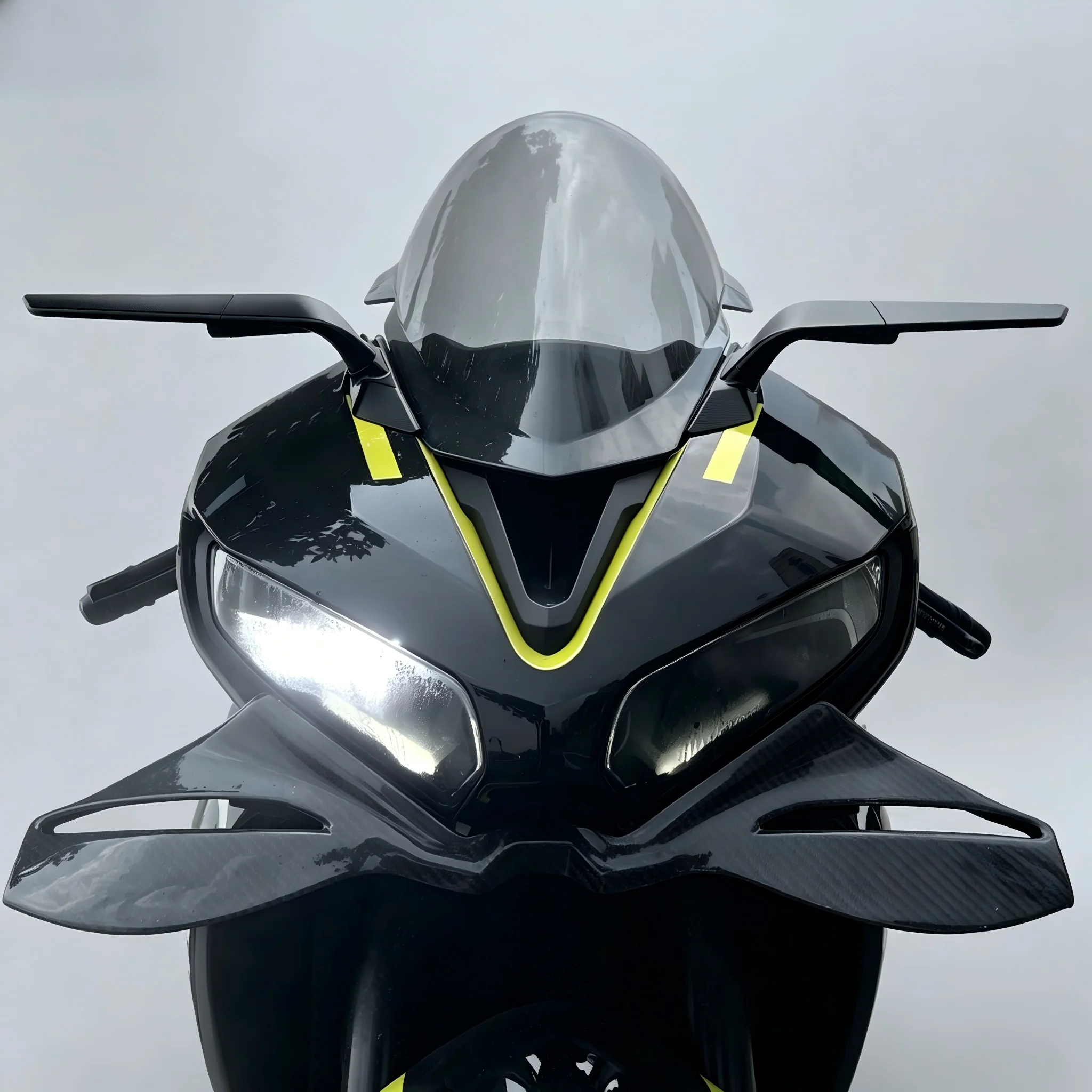 오토바이 스포츠 리어뷰 사이드 미러 윈드 윙 조절식 회전 키트 CNC 알루미늄 (데이토나 660 Daytona660 2024 2025 2026 용)
