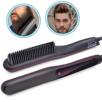 Hair Beard Straightener Comb Anti-Scald Ceramic Heated Beard Brush Portable Beard Straightening Comb 1