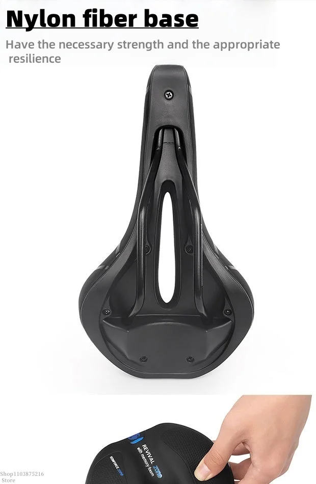 Description Picture 6 of itemNew model mountain bike seat -universal road bike saddle -comfortable, waterproof, dustproof, hollow and breathable bicycle seat