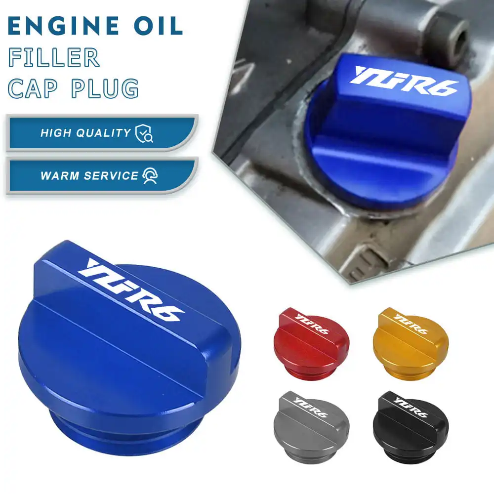 

YZFR6 M27*3.0 Engine Oil Filler Cap Plug FOR YAMAHA YZF R6 1999-2023 Motorcycle YZF R6 GYTR 2022-2023-2024 YZF R6 RACE 2023-2024