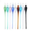 1PC Handmade Calligraphy Signature Writing Fountain Pen Painting Supplies Filling Ink Glass Dip Pen 4