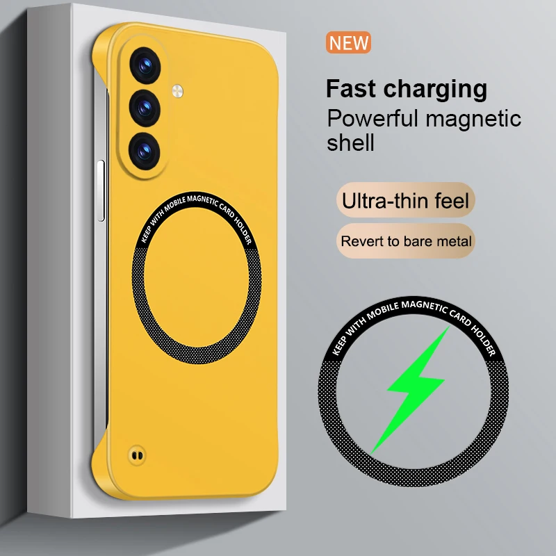 Ultra Thin Frameless Magnetic Matte Phone Case