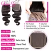 Queenlike 14-24 inch 4x4/5x5/6x6 Lace Closure 13x4 Body Wave Frontal Closure Only Brazilian 2x6 Middle Part Human Hair Closuse 3