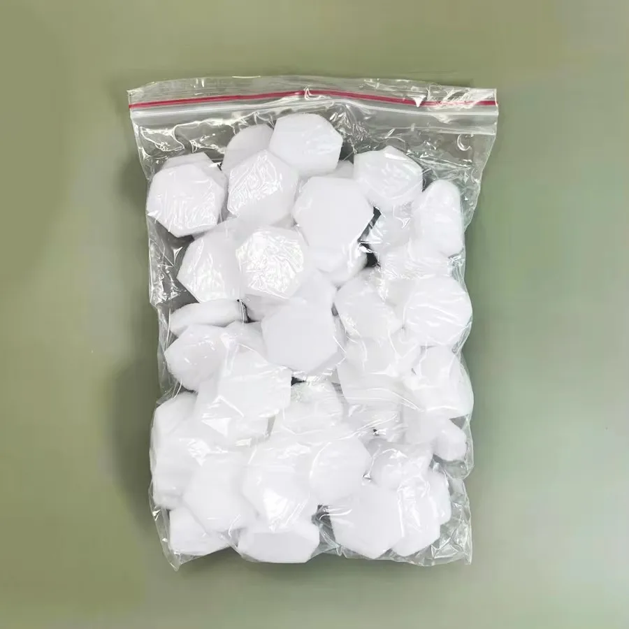 80Pcs 육각형 소프트 스폰지, 린트 프리 네일 물티슈, 아크릴 손톱 젤 폴란드어 매니큐어 제거 도구