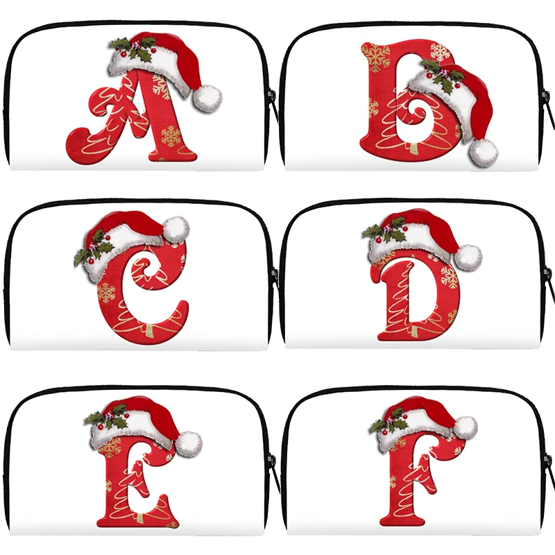 

Christmas Hat Letter Print Wallet Women Purses ID Credit Card Earphone Holder Coin Money Bag Casual Long Wallets Christmas Gift