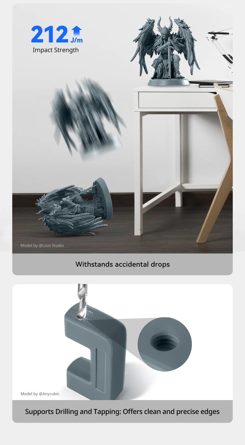 High-detail 3D printed prototype