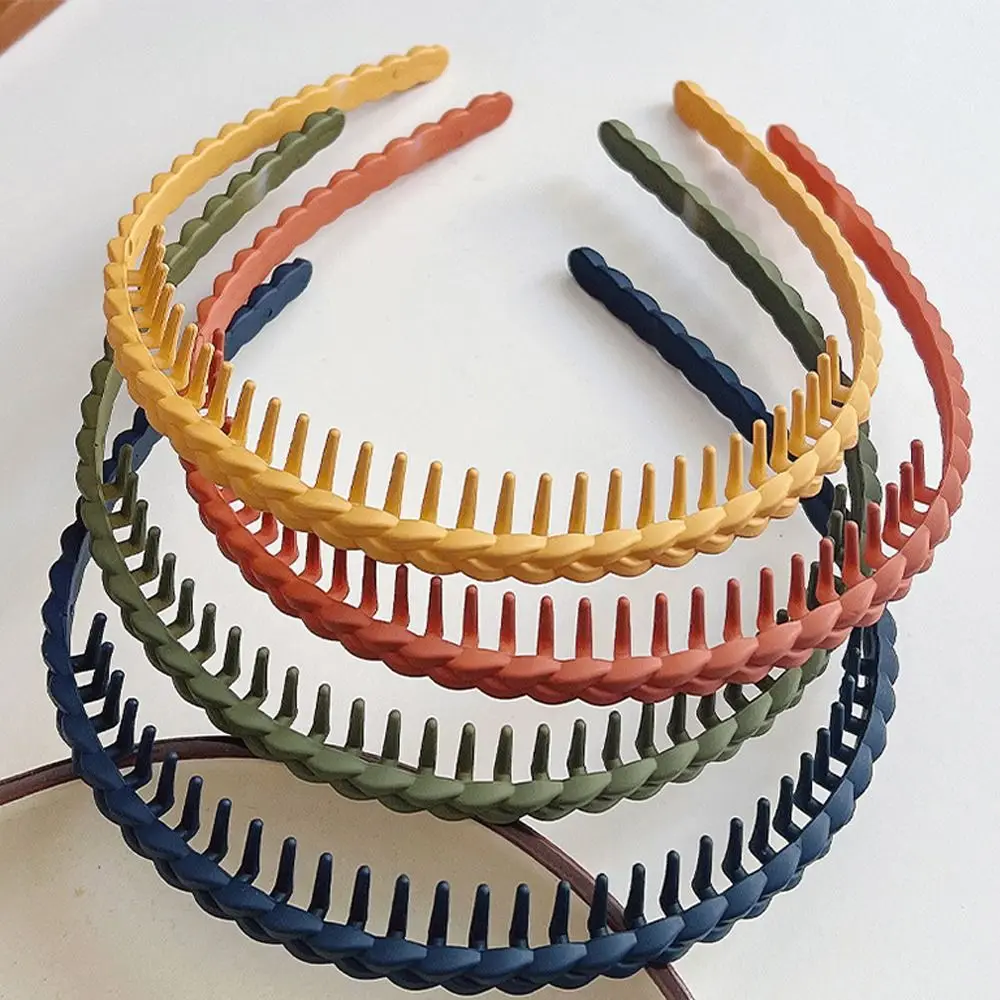 

Temperament Acrylic Teeth Matte Hair Hoop Korean Style Headdress Non-slip Hairband Hair Accessories Headband Outdoor