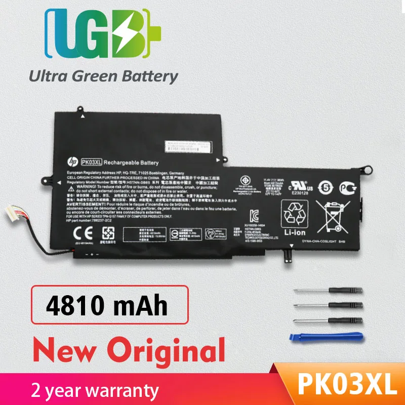 Оригинальный аккумулятор UGB PK03XL для HP Spectre Pro X360 G1 G2 13 TPN-Q157 788237-2C1 788237-2C2 6789116-005 789116-005