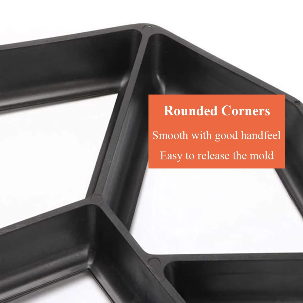 Garden pavement mold DIY path maker paver mold reusable concrete cement stone design paver mould garden decoration paving tool