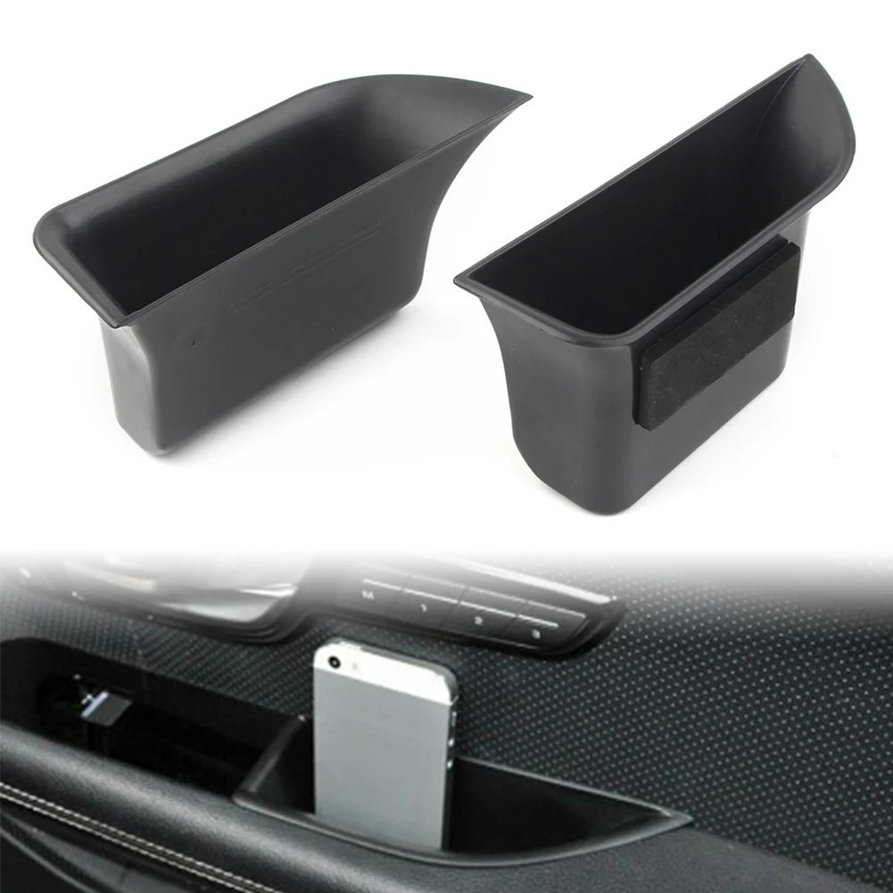 2Pcs Car Front Door Storage Box Organizer Portaoggetti Per Jaguar Xf 2009-2014 Left Drive