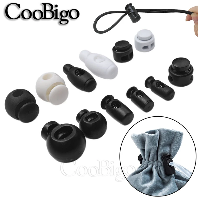 12pcs Cord Lock Stopper Toggle Clip Rope Clamp Clasp Paracord