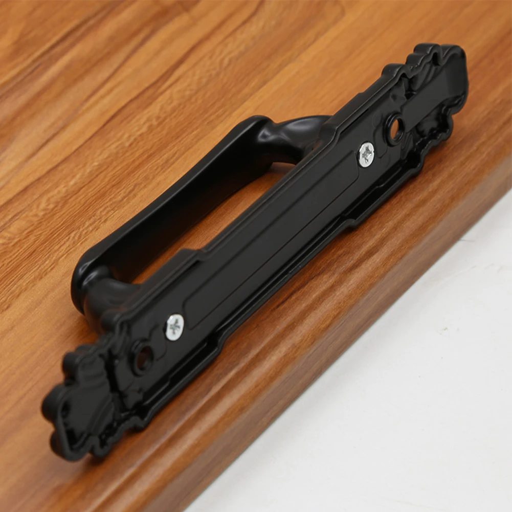 Description Picture 6 of item1pc Door Handles Sliding Barn Handle Antique Cabinet Pulls Hardware Heavy Duty Wooden Door Handle Furniture Accessories