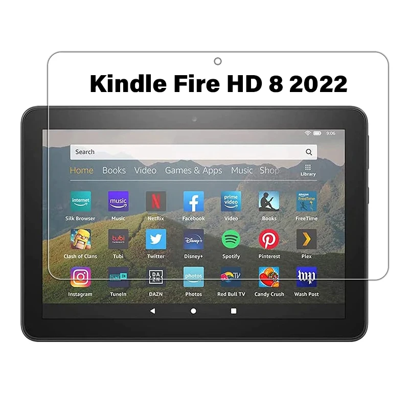 Premium Tempered Glass Screen Protector, 8-Inch Scratch-Resistant Protective Film