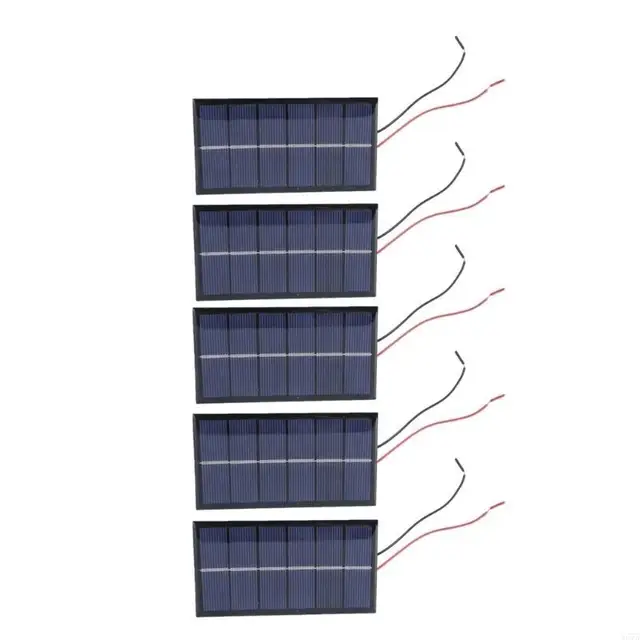 3.0V 220MA Solar Panel Dripping Glues Plate With Wire Solar Systems Module for Science And Technology Products Enduring 5