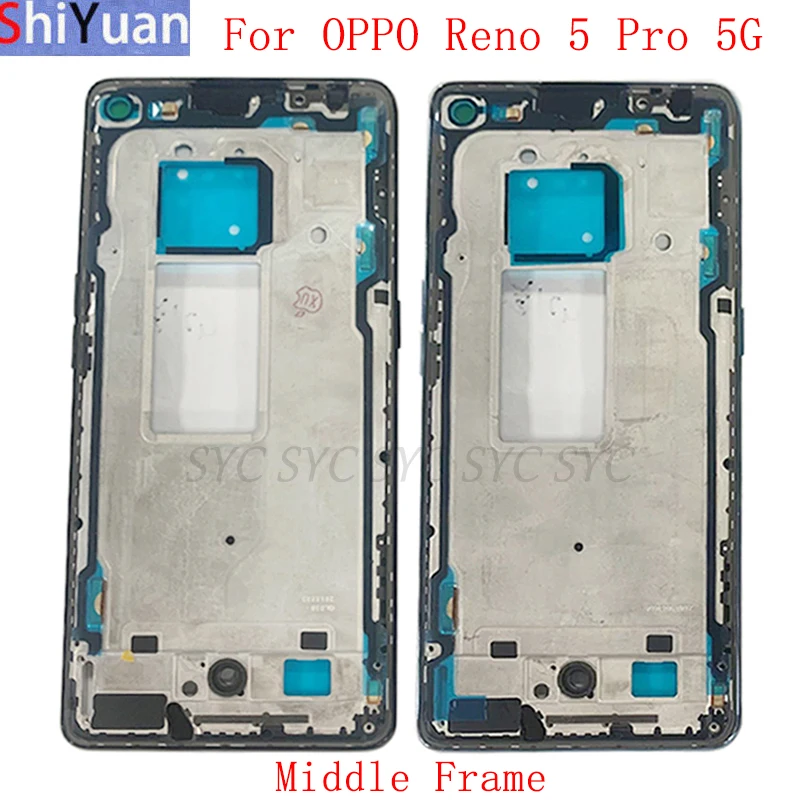 

Корпус средняя рамка ЖК-панель для OPPO Reno 5 Pro 5G телефон металлическая рамка ЖК-дисплея запасные части